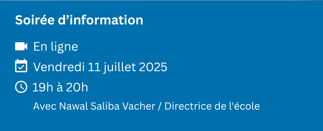 Soirée d’information